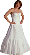 Crinolines will halp your wedding dress and your wedding day take shape